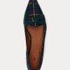 Mocasines de lana a cuadros Ashtyn de Ralph Lauren para mujer, color verde Mocasines de lana a cuadros Ashtyn de Ralph Lauren para mujer, color verde