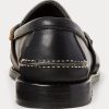 Mocasines negros Ralph Lauren Edric de cuero para hombre