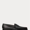 Mocasines Ralph Lauren Braygan de piel de becerro negros para hombre