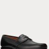 Mocasines Ralph Lauren Braygan de piel de becerro negros para hombre
