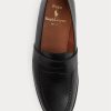 Mocasines Ralph Lauren Braygan de piel de becerro negros para hombre