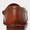 Mocasines Ralph Lauren Chalmers de piel de becerro y lona para hombre, color marrón