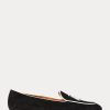 Mocasines Ralph Lauren Laurel de ante de cabra con borlas para mujer en beige y blanco Mocasines Ralph Lauren Laurel de ante de cabra con borlas para mujer en beige y blanco