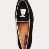Mocasines Ralph Lauren Laurel de ante de cabra con borlas para mujer en beige y blanco Mocasines Ralph Lauren Laurel de ante de cabra con borlas para mujer en beige y blanco