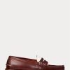 Mocasines Ralph Lauren The Morehouse Collection para hombre en color burdeos y crema