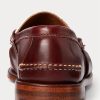 Mocasines Ralph Lauren The Morehouse Collection para hombre en color burdeos y crema