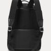 Mochilas de viaje negras con ribete de cuero de Ralph Lauren para hombre Mochilas de viaje negras con ribete de cuero de Ralph Lauren para hombre