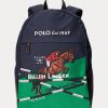 Mochilas Ralph Lauren de lona con estampado ecuestre para hombre en color azul marino