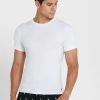 Pack de 2 camisetas básicas de cuello redondo Ralph Lauren blancas para hombre Pack de 2 camisetas básicas de cuello redondo Ralph Lauren blancas para hombre