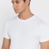 Pack de 2 camisetas básicas de cuello redondo Ralph Lauren blancas para hombre Pack de 2 camisetas básicas de cuello redondo Ralph Lauren blancas para hombre