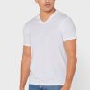 Pack de 2 camisetas Ralph Lauren Essential con cuello en V para hombre, color blanco Pack de 2 camisetas Ralph Lauren Essential con cuello en V para hombre, color blanco