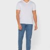 Pack de 2 camisetas Ralph Lauren Essential con cuello en V para hombre, color blanco Pack de 2 camisetas Ralph Lauren Essential con cuello en V para hombre, color blanco