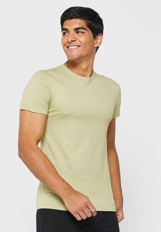 Pack de 3 camisetas de cuello redondo Ralph Lauren para hombre, color verde