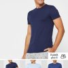 Pack de 3 camisetas Ralph Lauren azules de cuello redondo para hombre