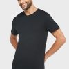 Pack de 3 camisetas Ralph Lauren negras con cuello redondo para hombre Pack de 3 camisetas Ralph Lauren negras con cuello redondo para hombre