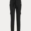 Pantalones cargo negros con cinturón de Ralph Lauren para mujer Pantalones cargo negros con cinturón de Ralph Lauren para mujer