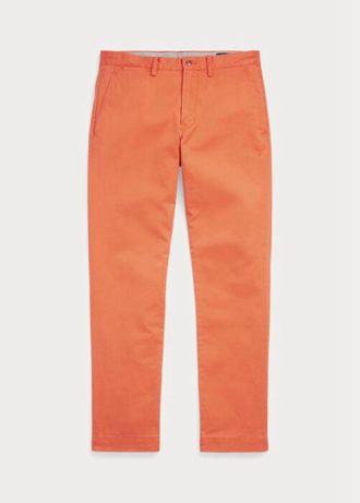 Pantalones chinos ajustados y elásticos Ralph Lauren para hombre en color naranja