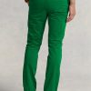 Pantalones chinos elásticos de corte entallado Ralph Lauren para hombre, color verde
