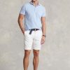Pantalones cortos chinos ajustados y elásticos Ralph Lauren blancos para hombre Pantalones cortos chinos ajustados y elásticos Ralph Lauren blancos para hombre