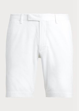 Pantalones cortos chinos ajustados y elásticos Ralph Lauren blancos para hombre Pantalones cortos chinos ajustados y elásticos Ralph Lauren blancos para hombre