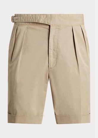 Pantalones cortos chinos elásticos a medida de Ralph Lauren para hombre en color caqui Pantalones cortos chinos elásticos a medida de Ralph Lauren para hombre en color caqui