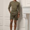 Pantalones cortos chinos elásticos a medida Ralph Lauren en color oliva para hombre Pantalones cortos chinos elásticos a medida Ralph Lauren en color oliva para hombre