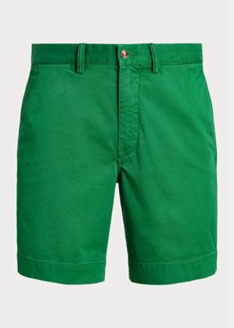 Pantalones cortos chinos rectos elásticos Ralph Lauren verdes para hombre