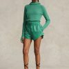 Pantalones cortos con cordón ajustable Ripstop de Ralph Lauren para mujer, color verde