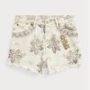 Pantalones cortos de mezclilla natural con semillas de Ralph Lauren para mujer en beige Pantalones cortos de mezclilla natural con semillas de Ralph Lauren para mujer en beige