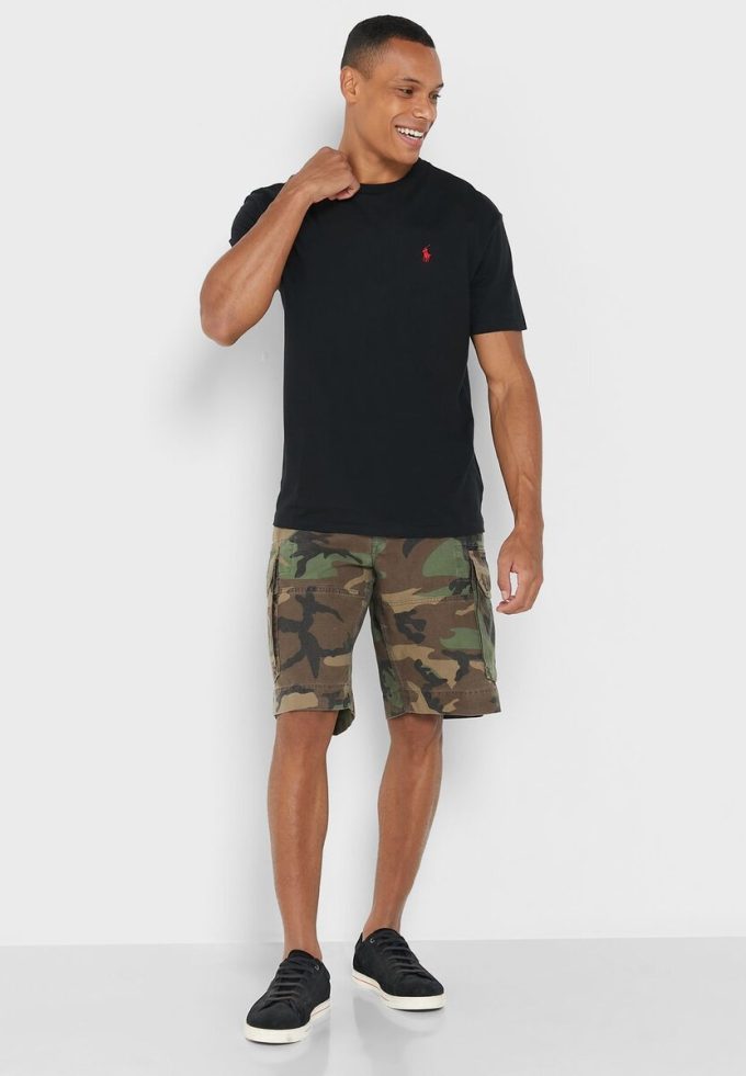 Pantalones cortos estampados Ralph Lauren verdes para hombre Pantalones cortos estampados Ralph Lauren verdes para hombre