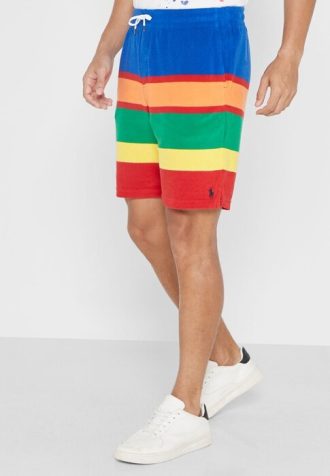 Pantalones cortos multicolores Ralph Lauren con bloques de color para hombre
