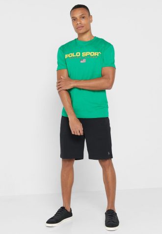 Pantalones cortos negros esenciales Ralph Lauren para hombre