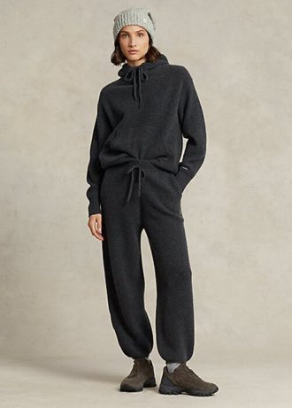 Pantalones de cachemir Ralph Lauren para mujer en gris oscuro