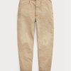 Pantalones de lona holgados y plisados  Ralph Lauren para hombre en color caqui