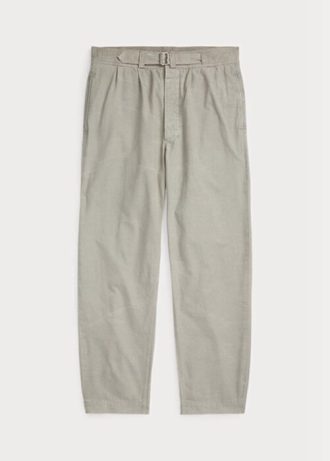 Pantalones de lona holgados y plisados  Ralph Lauren para hombre en gris