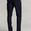 Pantalones de sarga de lana Ralph Lauren de corte entallado para hombre en color azul marino