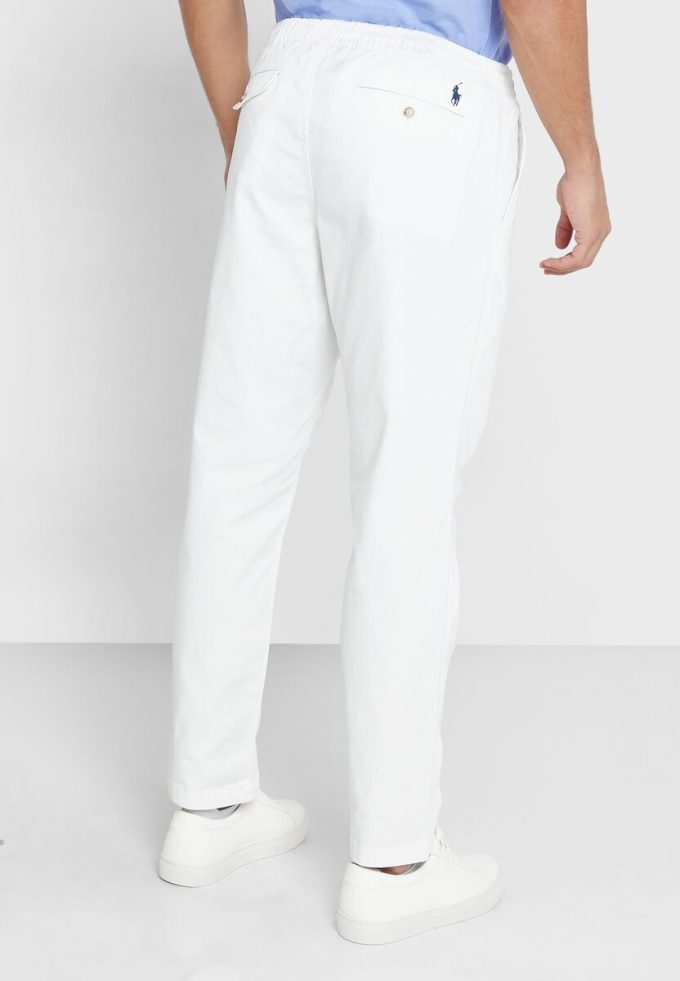 Pantalones deportivos blancos Ralph Lauren Prepster para hombre