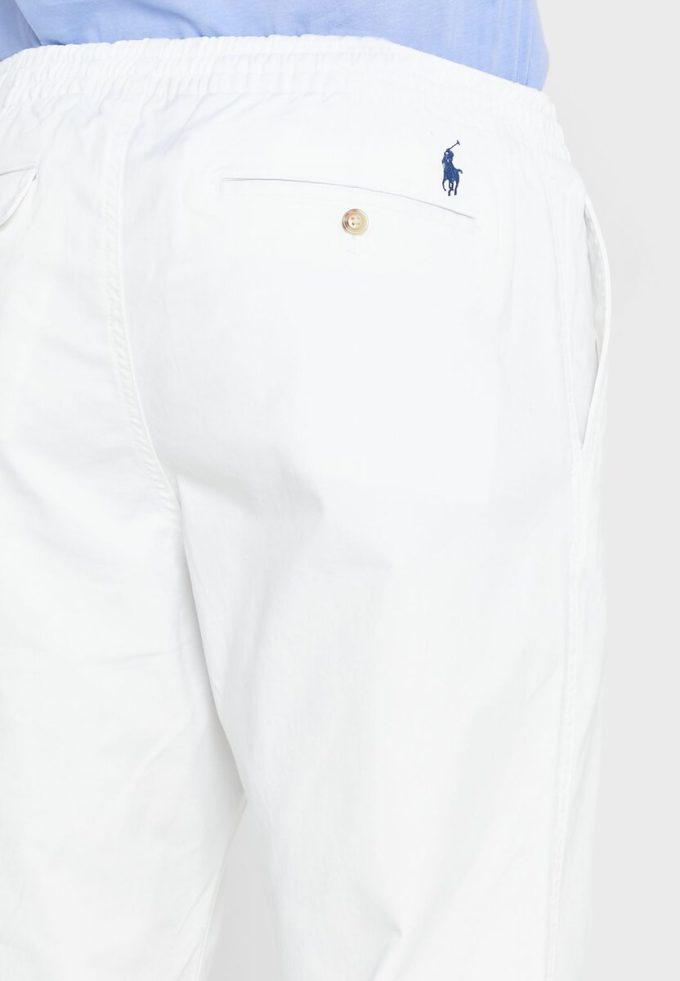 Pantalones deportivos blancos Ralph Lauren Prepster para hombre