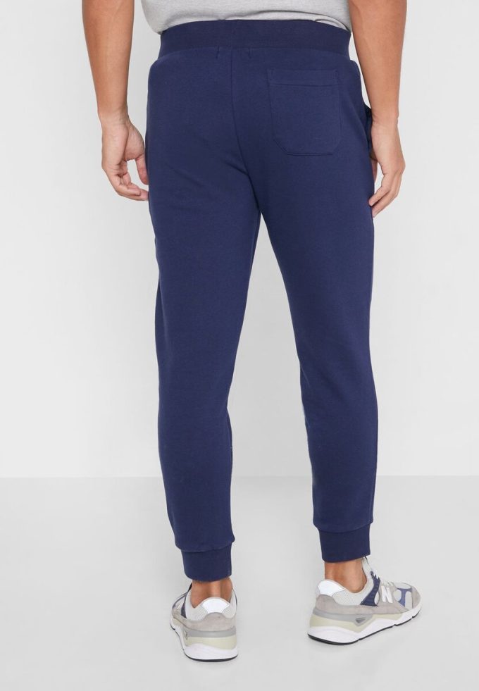 Pantalones deportivos con puños y logotipo de Ralph Lauren para hombre en azul marino