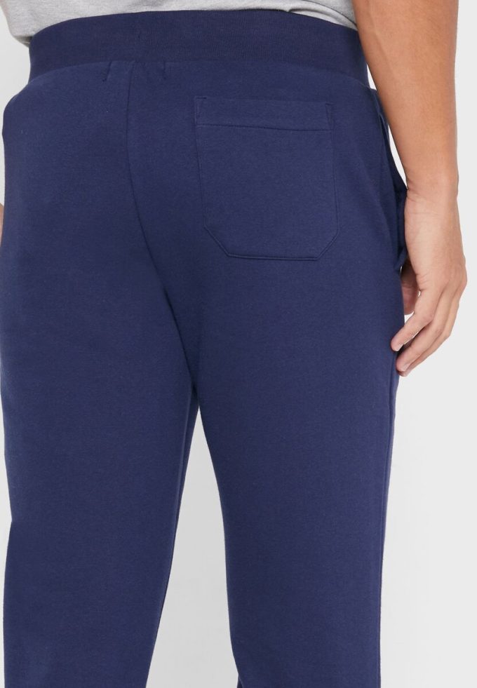 Pantalones deportivos con puños y logotipo de Ralph Lauren para hombre en azul marino