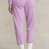 Pantalones deportivos de polar Ralph Lauren morados para mujer Pantalones deportivos de polar Ralph Lauren morados para mujer