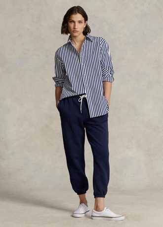 Pantalones deportivos de polar Ralph Lauren para mujer en color azul marino
