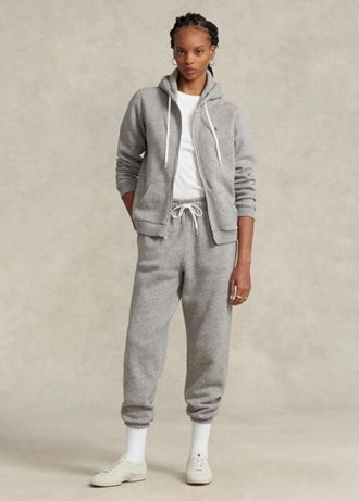 Pantalones deportivos de polar Ralph Lauren para mujer en gris