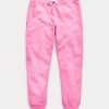 Pantalones deportivos de polar Ralph Lauren Pink Pony para mujer en color rosa Pantalones deportivos de polar Ralph Lauren Pink Pony para mujer en color rosa