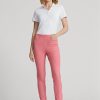 Pantalones deportivos elásticos de golf Ralph Lauren para mujer en color rosa Pantalones deportivos elásticos de golf Ralph Lauren para mujer en color rosa