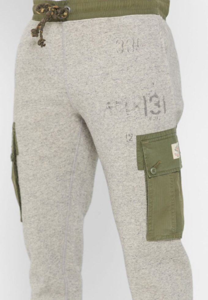 Pantalones deportivos estampados Ralph Lauren grises para hombre