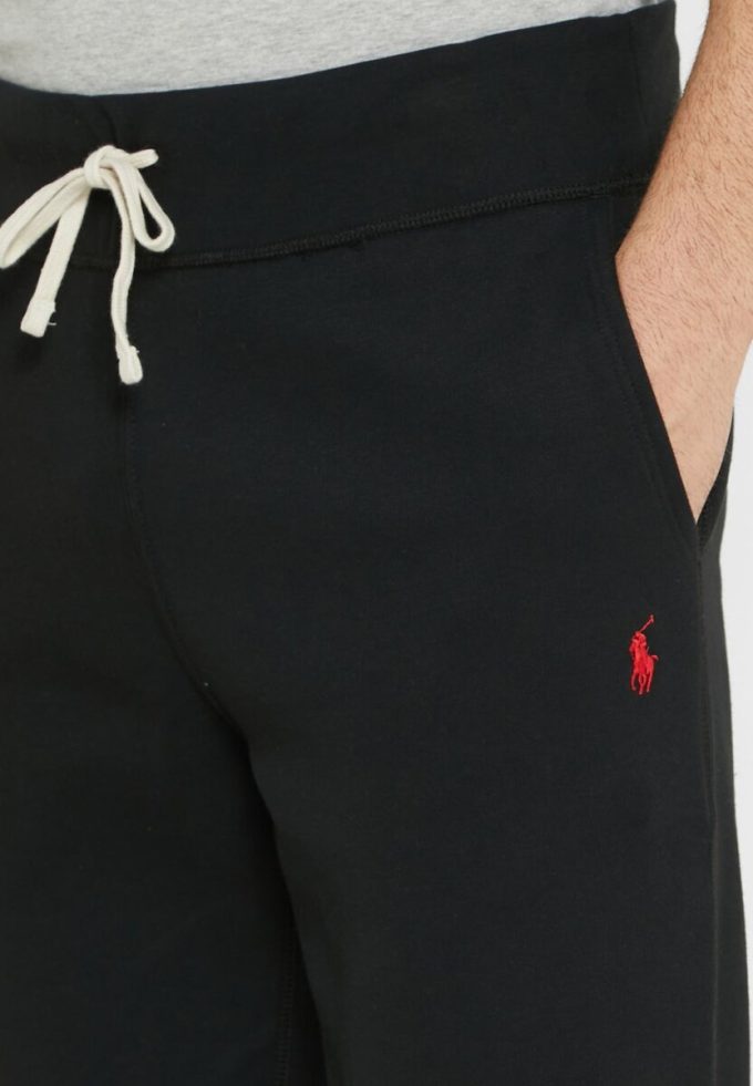 Pantalones deportivos negros con cordón de Ralph Lauren para hombre