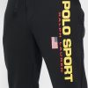Pantalones deportivos negros con el logotipo de Ralph Lauren para hombre