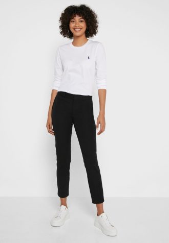 Pantalones negros de cintura alta Ralph Lauren para mujer