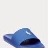 Pantuflas azules Ralph Lauren Signature Pony para hombre